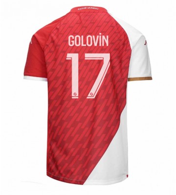AS Monaco Aleksandr Golovin #17 Hemmatröja 2023-24 Kortärmad